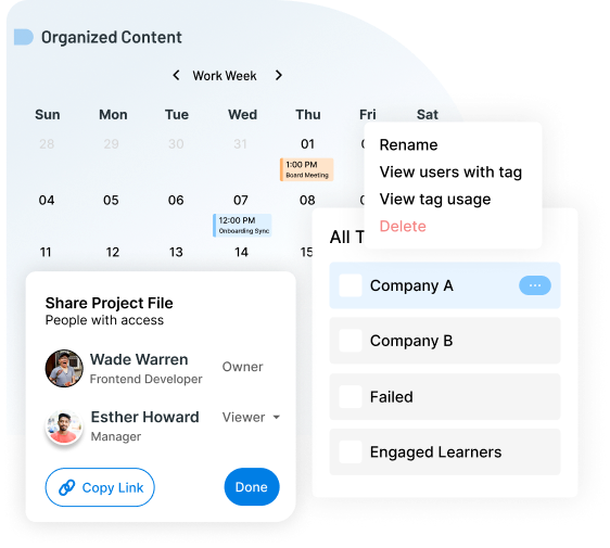 Organized Content That Makes Sense