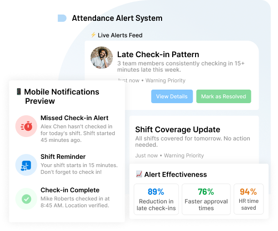 Stay Notified with Attendance Alerts